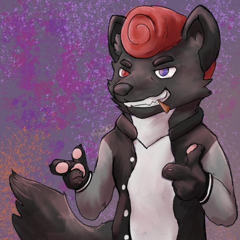 Freddie's Lloyd as a pompadour pointing forward.