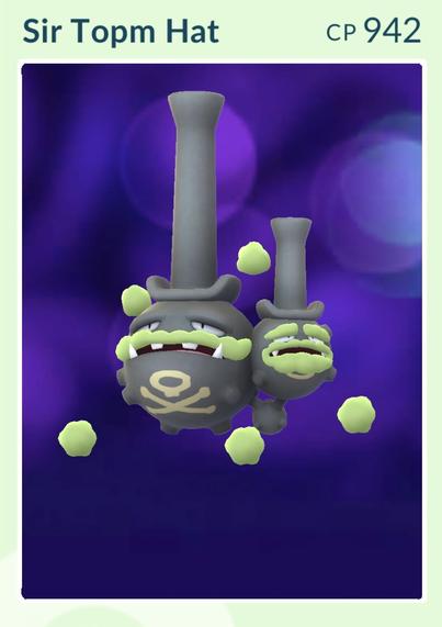 Galarian Wheezing looks like Sir Topham Hatt from Thomas the Tank Engine. Choo-choo?