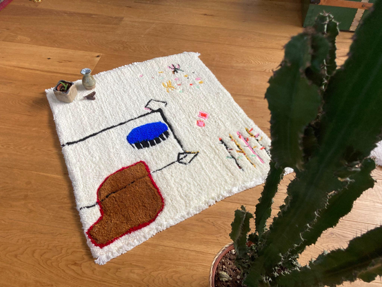 Homemade tufted carpet