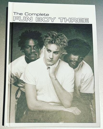 Front cover of The Complete Fun Boy Three boxed set - containing 5 CDs and one DVD of everything the group Fun Boy Three ever did.