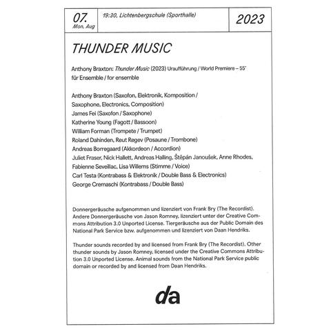 Braxton - Thunder Music Programm