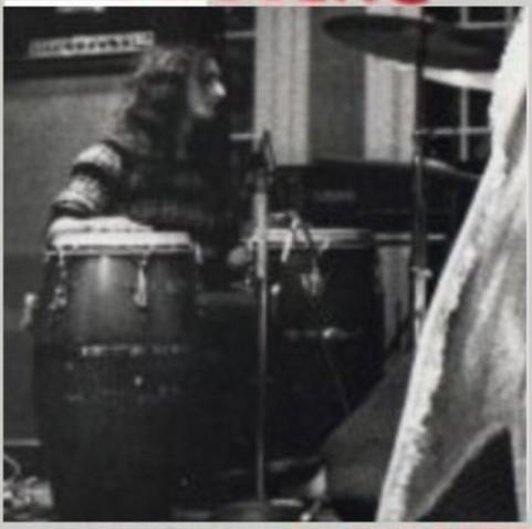 Close-up of conga player
