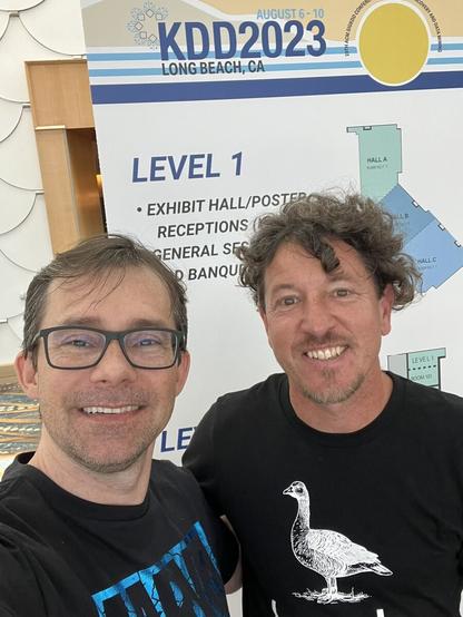 Picture of Giba and Chris Deotte at KDD conference.