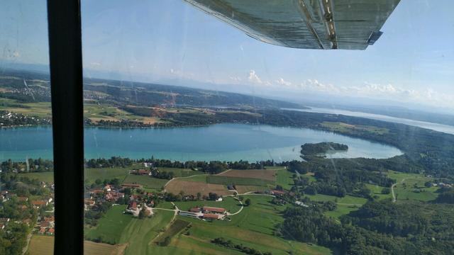 Wörthsee below right wing.