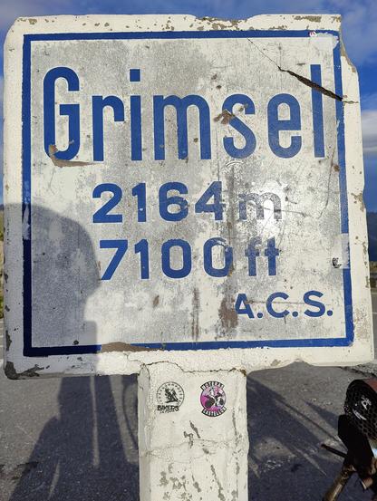 Letrero del Grimselpass