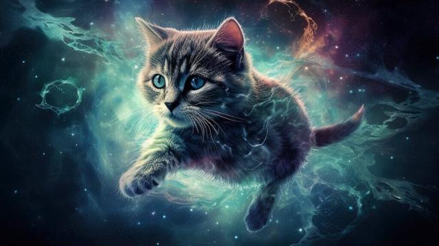 Music for Your Cat to Travel Through the Cosmos 🌌🐈 Healing Frequencies for Deep Cat Relaxation