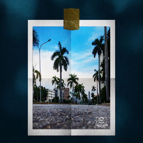 Calle Boyeros en La Habana, Cuba