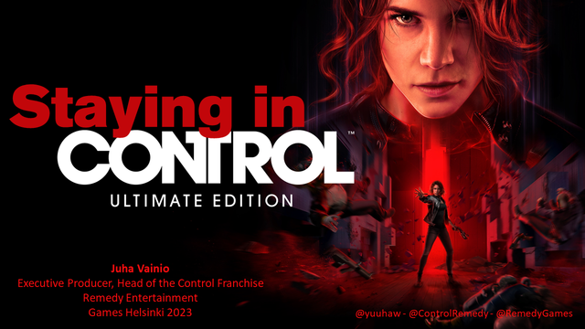 Staying In Control presentation cover