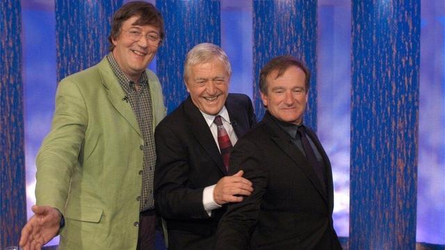 Picture of me, Michael Parkinson and Robin Williams
