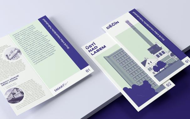 Three leaflets about the hidden beauties of the formerly industrial region of Ore mountains foothills.