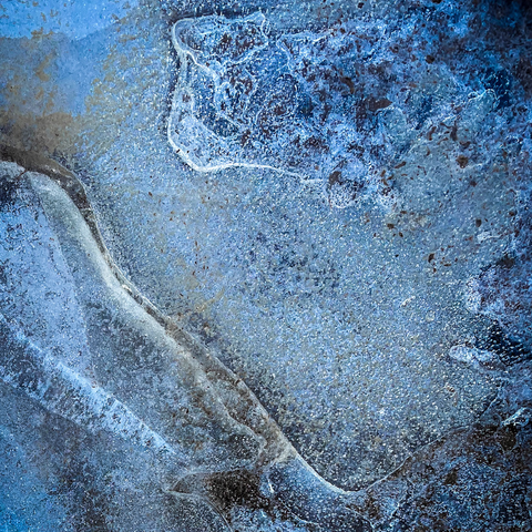 Blue Ice abstract