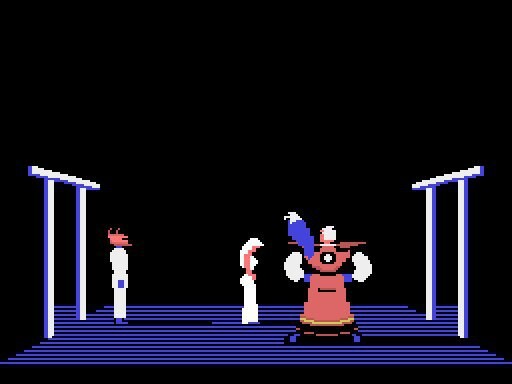 Fake Karateka screenshot on the MSX