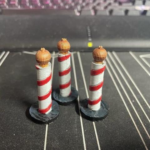 Three Gondola Poles from Carnevale