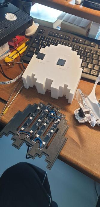 Pacman ghost led light wip