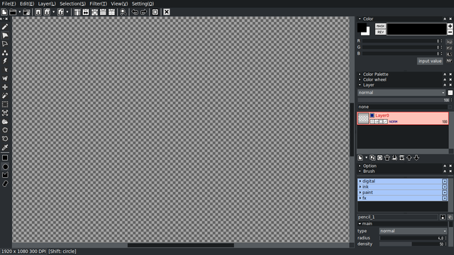 Krita-like UI layout