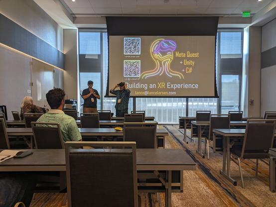 An XR breakout session at a conference