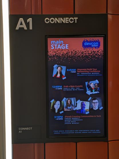 Sign outside of the ballroom