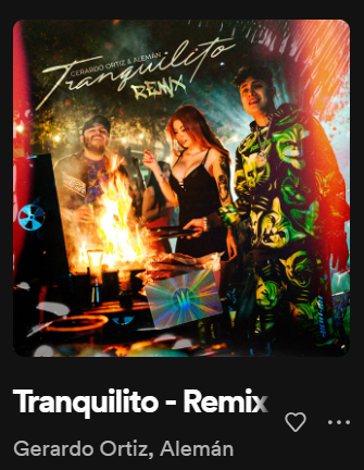 Gerardo Ortiz, Alemán - Tranquilito - Remix