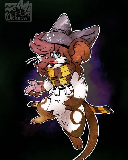 Furry mouse in kemono style