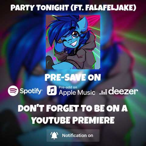 pre-save on spotify, apple music and deezer, also don't forget to be on a youtube premiere!