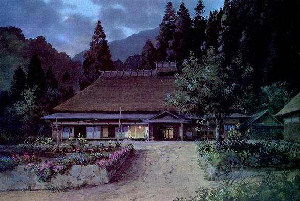 Big old house in night dusk.
Background art from Only Yesterday.
Made by Oga.