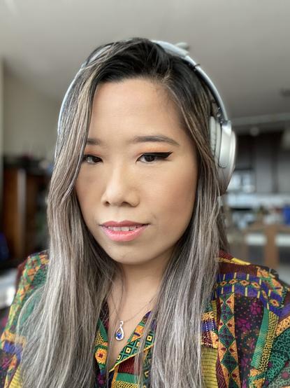Selfie of me wearing my headphones ready to broadcast