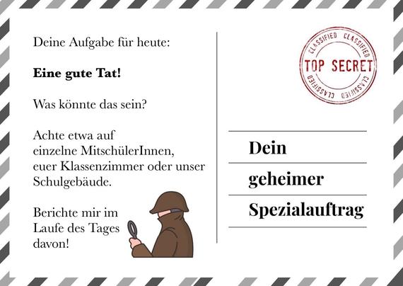 Auftrag: Eine gute Tat!