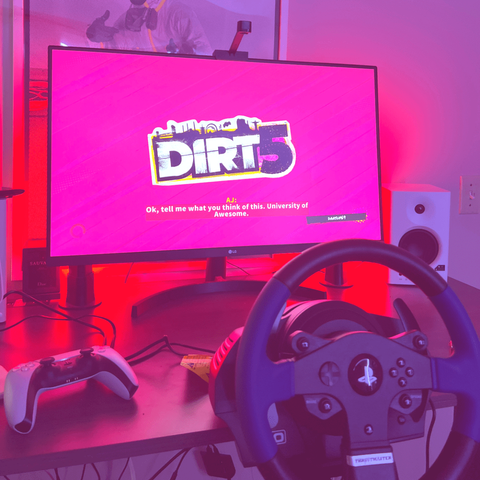 Dirt 5 and racing wheel