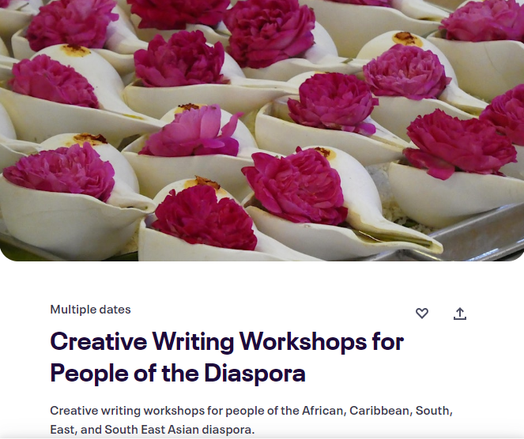 Creative writing workshops for people of the diaspora in Edinburgh