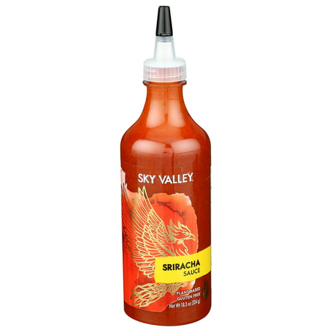 A picture of Sky Valley brand sriracha sauce.