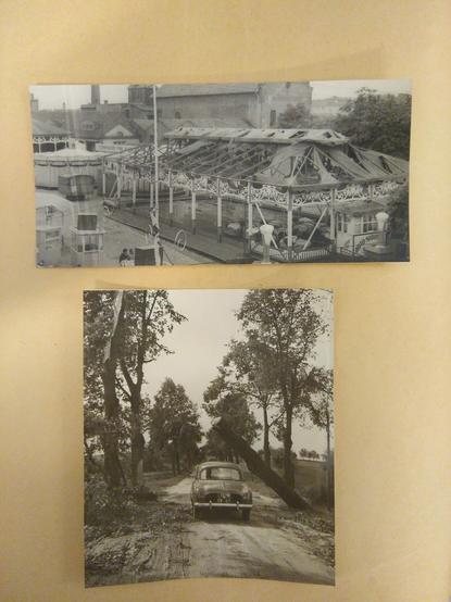 Dégâts causés par l'ouragan du 11 août 1958 à Strasbourg