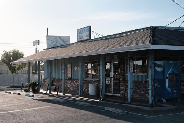A small shop in warm morning light.