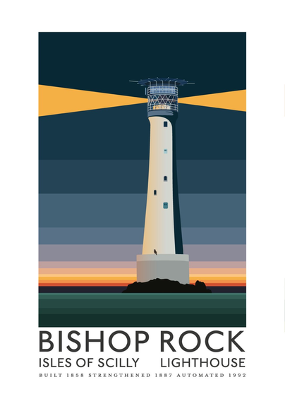 Bishop Rock lighthouse poster