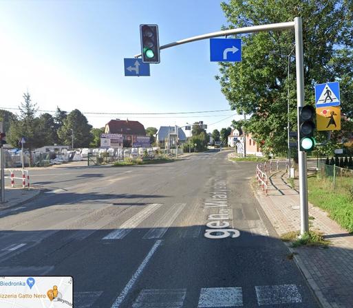 Google street - skrzyżowanie Andersa i Reymonta w Zgorzelcu.