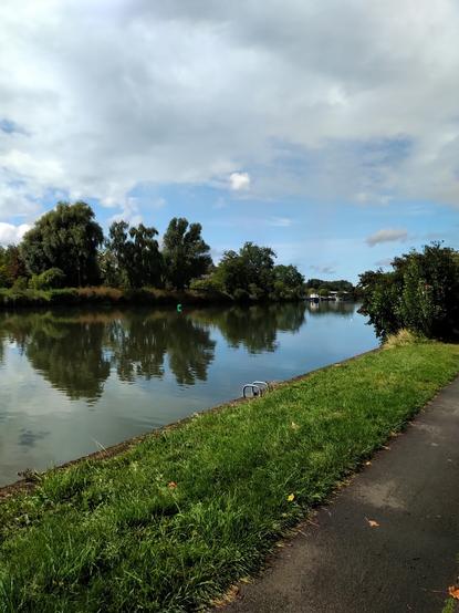 Another picture of the river with a boat