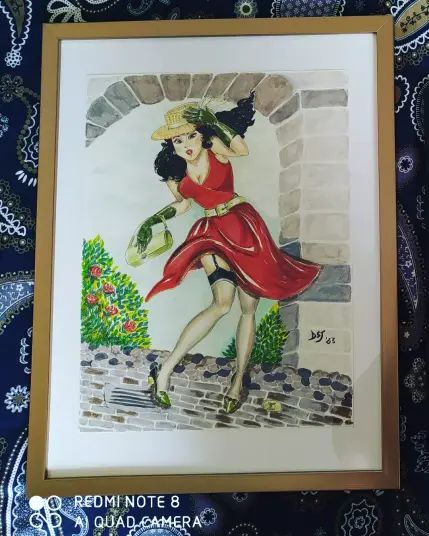Original artwork - Pin-up girl