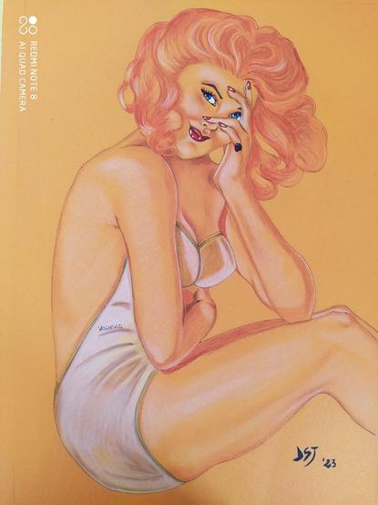 Copy of Alberto Vargas' Pin-up artwork
