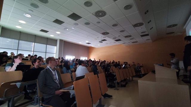 A large lecture hall