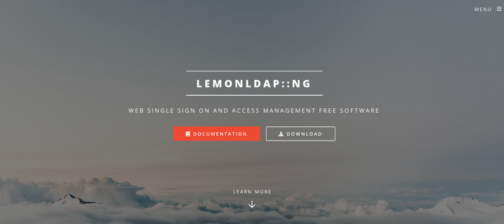Screenshot of LemonLDAP::NG website