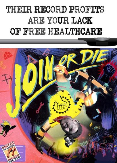 Join or die pro union meme
