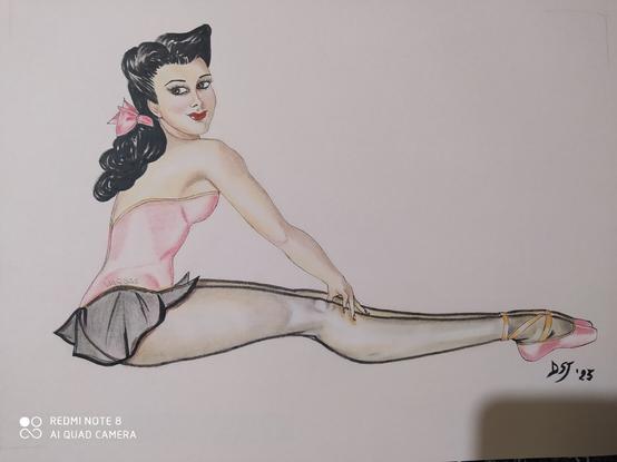 Copy of Alberto Vargas' Pin-up artwork