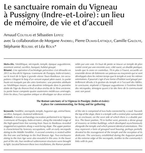 Résumé en français et en anglais de l'article