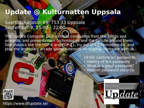Update @ Kulturnatten Uppsala poster