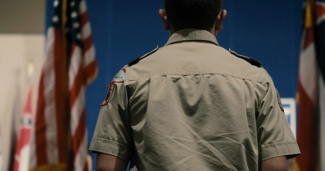 Still from the documentary Scout's Honor: The Secret Files of the Boy Scouts of America (2023) on Netflix.