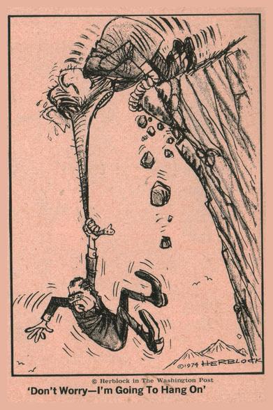 'Don't worry-I'm going to hang on'