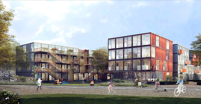 Concept Art for EBA51 - a student housing project in Berlin...
