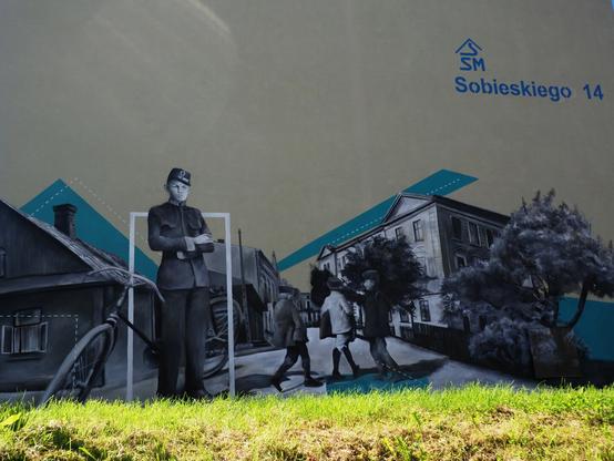Artwork by Arkadiusz Andrejkow in Sanok, Poland