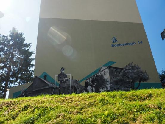 Artwork by Arkadiusz Andrejkow in Sanok, Poland