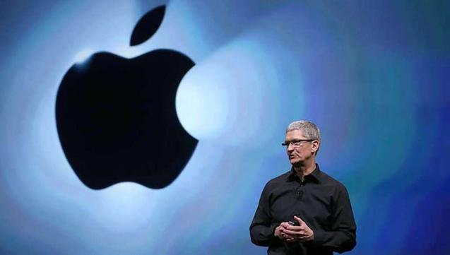 Tim Cook unveiling new iPhone