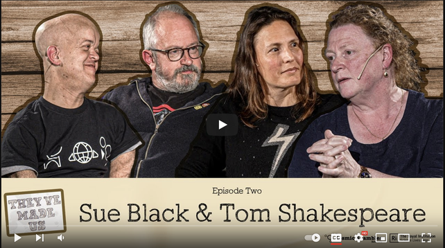 Title screen, showing Tom, Robin, Helen and Sue